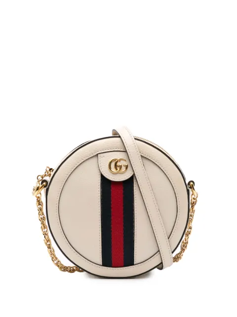 Gucci Pre-Owned 2016-2024 Mini Leather Ophidia Round crossbody bag