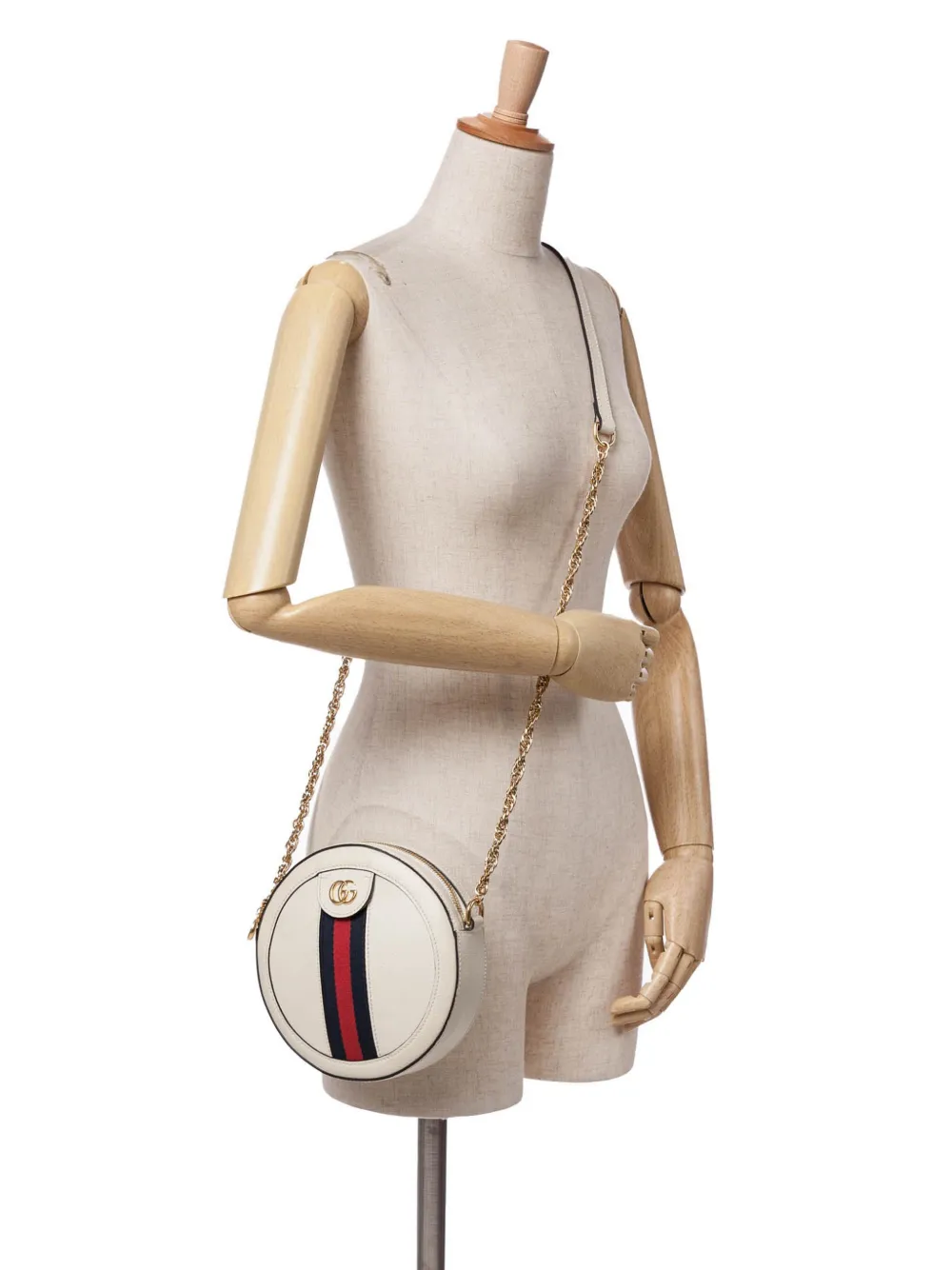 Gucci Pre-Owned Borsa a tracolla Ophidia mini tonda in pelle 2016-2024 | Image 7