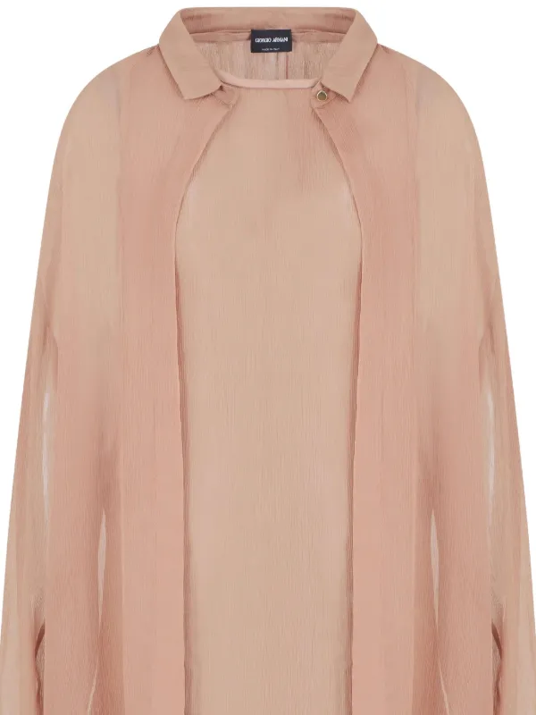 美品 ジョルジオアルマーニ マルベリーシルク100% ブラウス イタリア製 Giorgio Armani シルクブラウス | ピンク | FARFETCH JP