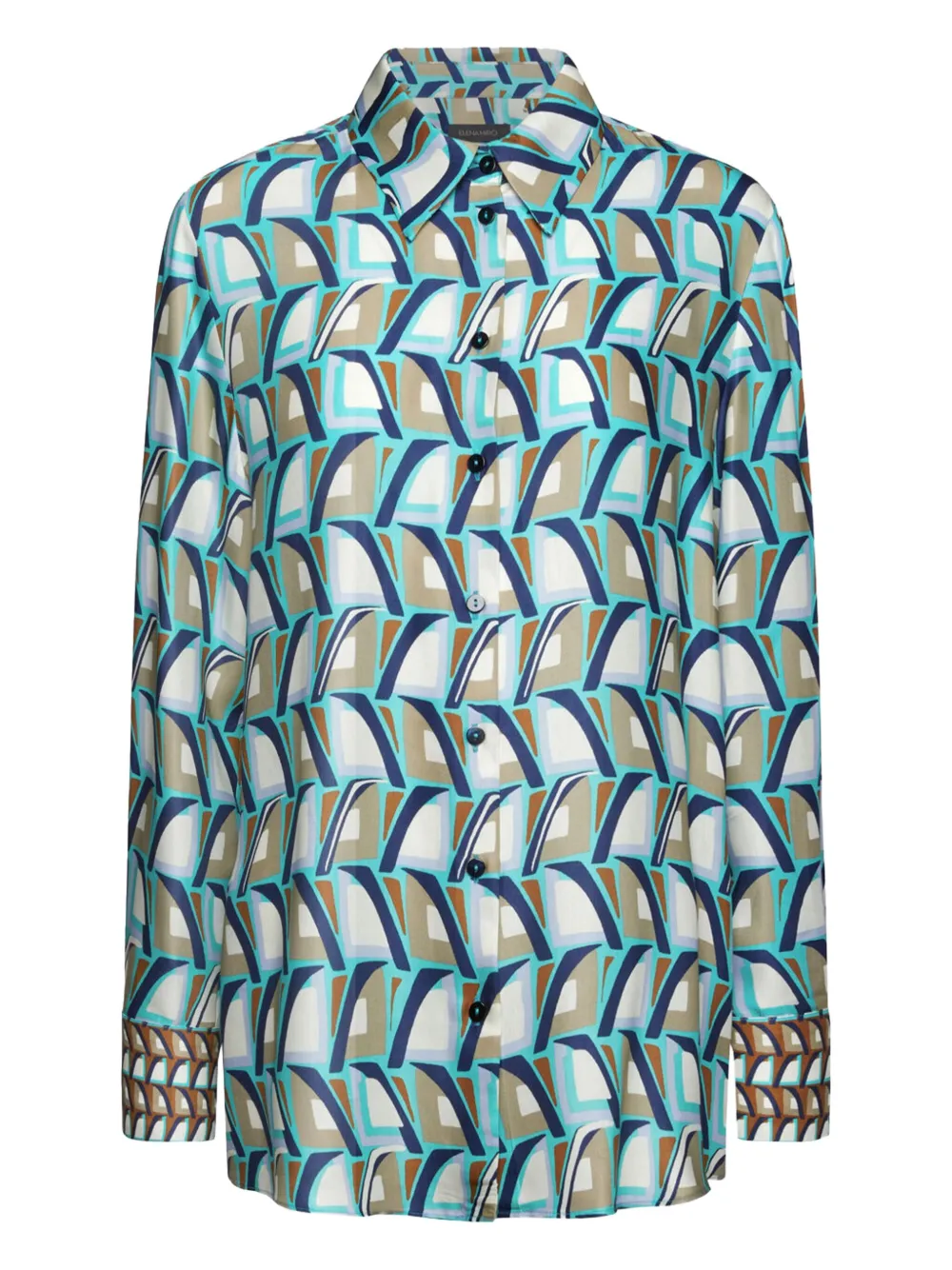ELENA MIRO` camisa estampada | verde | Image 1
