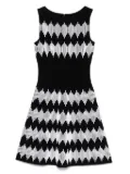 Alaïa Pre-Owned 2000s graphic-print mini dress - Black