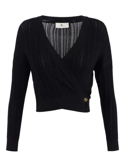 Elisabetta Franchi pointelle-knit top