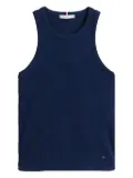 Tommy Hilfiger logo-embroidered top - Blue