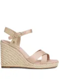 Tommy Hilfiger 102mm logo wedge heeled espadrilles - Neutrals