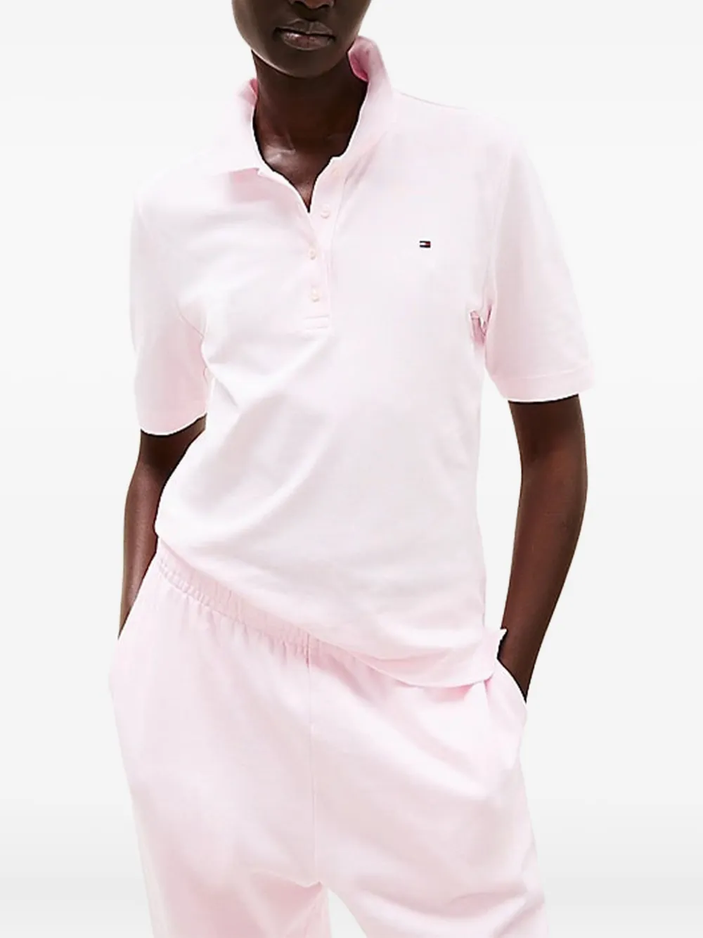 Tommy Hilfiger Katoenen polotop Roze