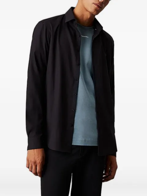 Calvin Klein monogram-embroidered shirt