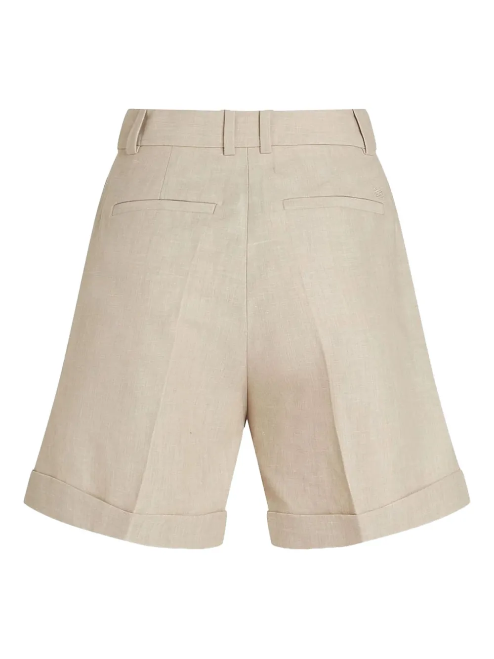 Tommy Hilfiger Shortss van linnenblend - Beige