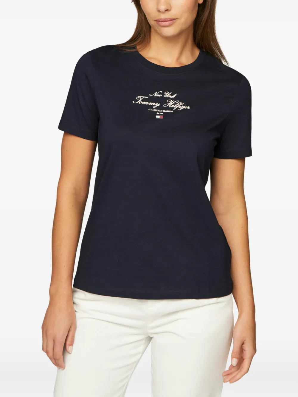 Tommy Hilfiger ロゴ Tシャツ - ブルー Tommy Hilfiger ロゴ Tシャツ - ブルー