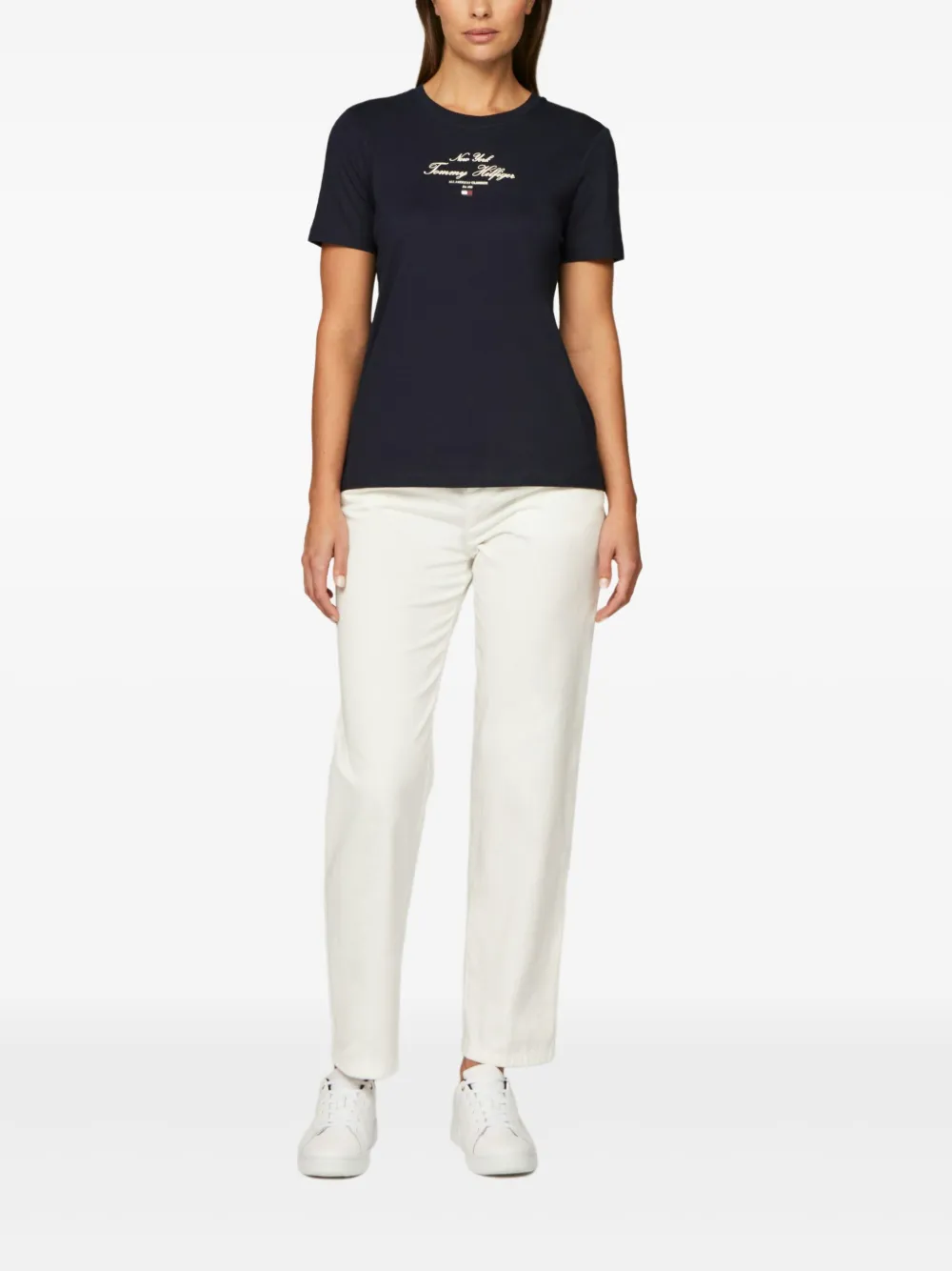 Tommy Hilfiger T-shirt met logoprint Blauw
