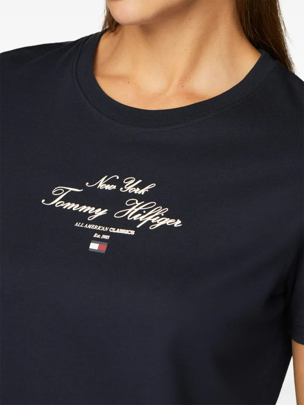 Tommy Hilfiger T-shirt met logoprint Blauw