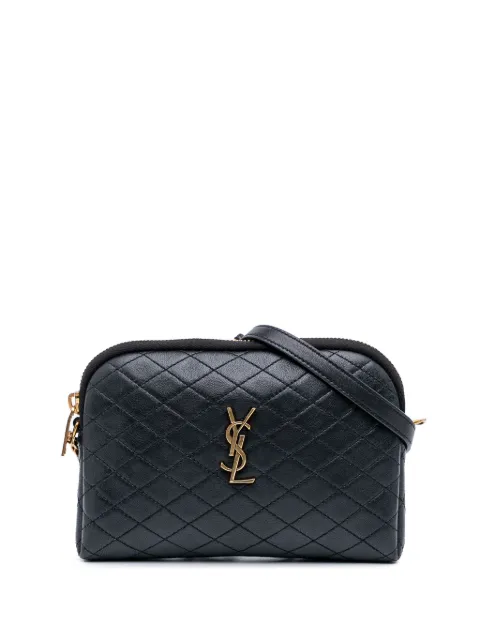Saint Laurent Pre-Owned 2022 Mini Quilted Lambskin Gaby Zippered Pouch crossbody bag