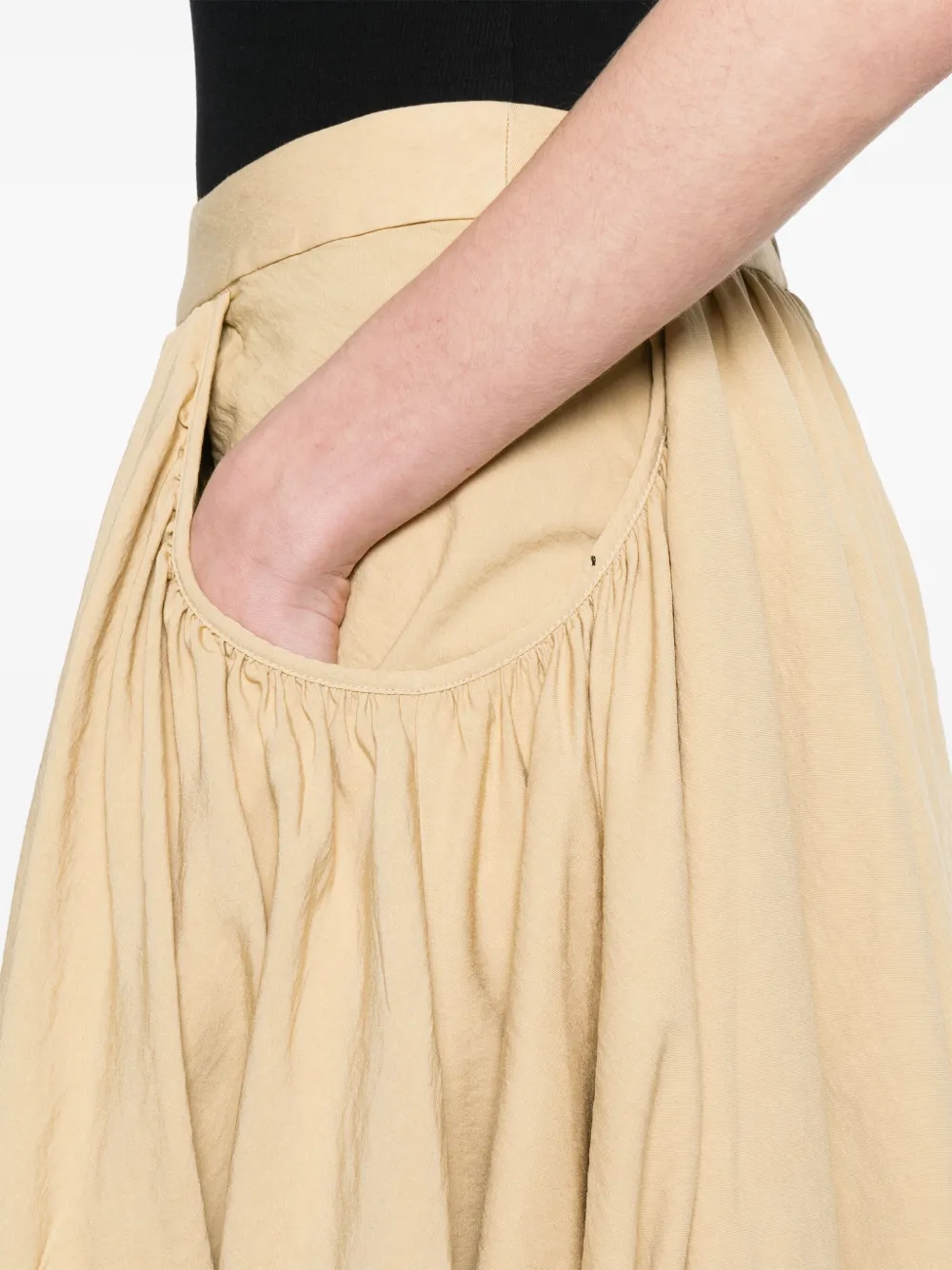 RABANNE ASYMMETRIC MINI SKIRT