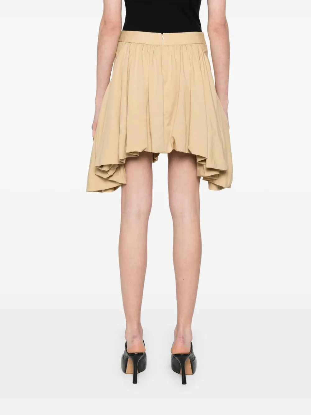 RABANNE ASYMMETRIC MINI SKIRT