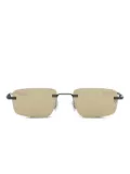 TAG Heuer rectangular-frame sunglasses - Black