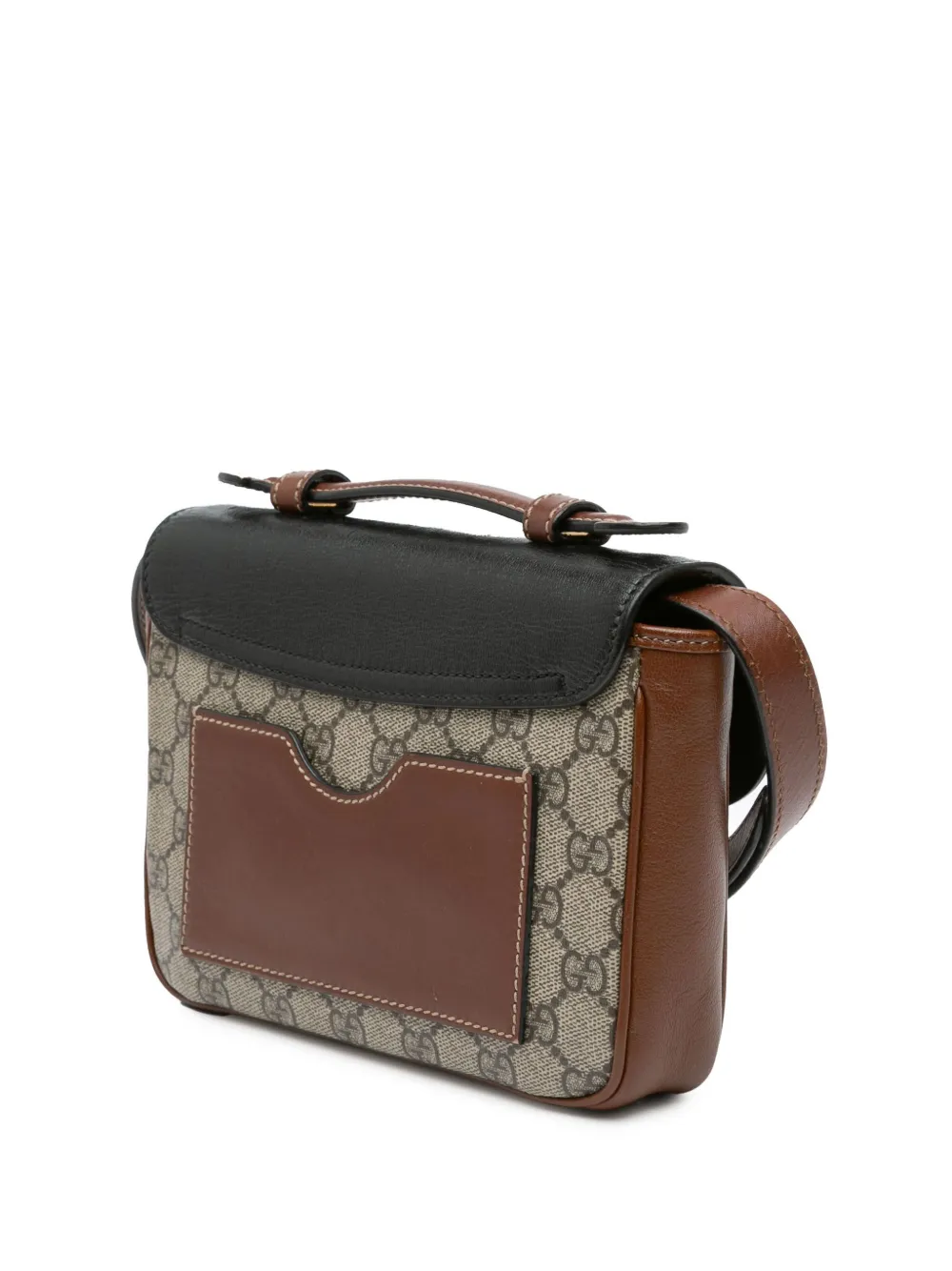 Gucci Pre-Owned Borsa a tracolla mini in tessuto GG Supreme e pelle di vitello con lucchetto, battente e tasca 2016-2024 | Borse | Image 2