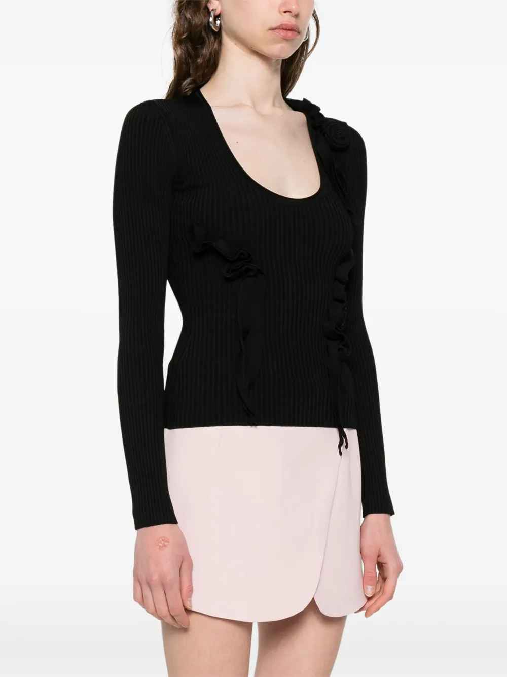 Coperni Tanktop met diepe ronde hals Zwart