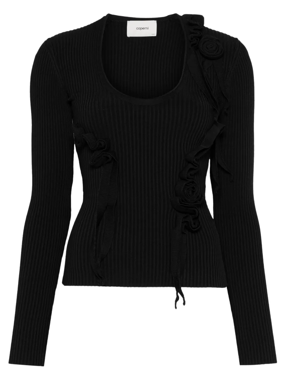 Coperni top con cuello redondo | negro | Image 1