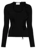 Coperni scoop-neck top - Black