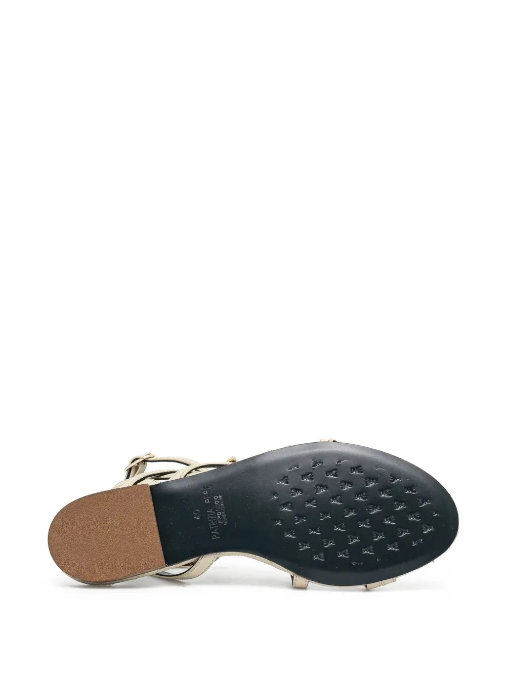 Patrizia Pepe Sandalen met gekruiste bandjes Beige