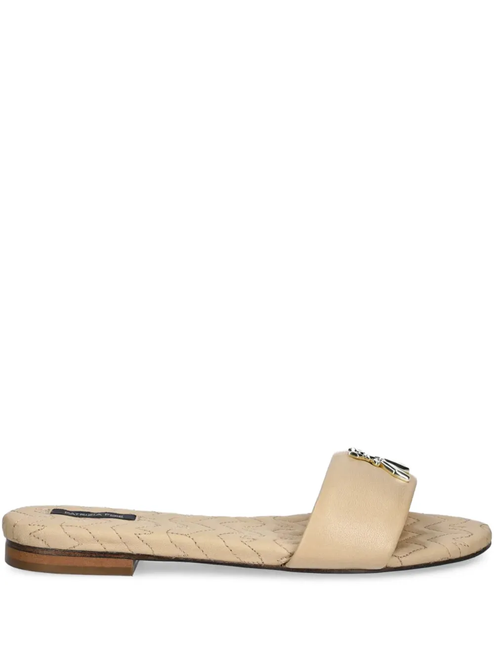 Patrizia Pepe leather sandals Neutrals