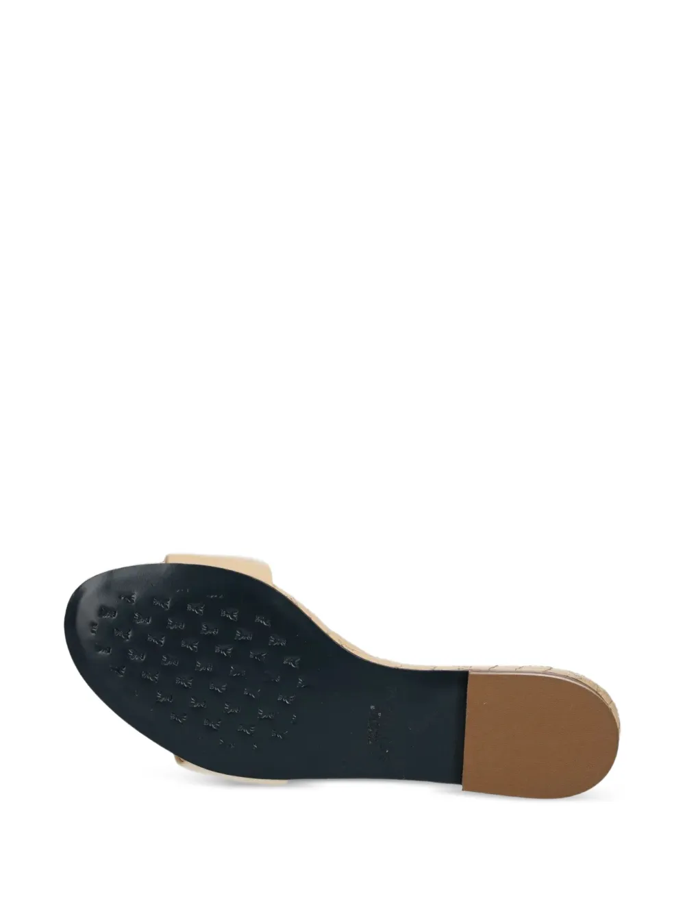 Patrizia Pepe Leather Sandals In Neutral