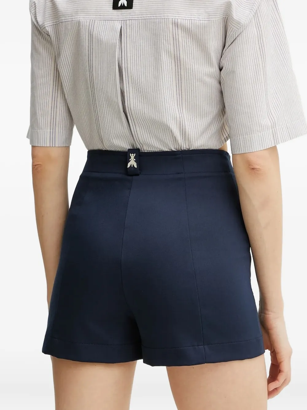 Patrizia Pepe logo-plaque high-waisted shorts | Short & Mini Shorts | Image 2