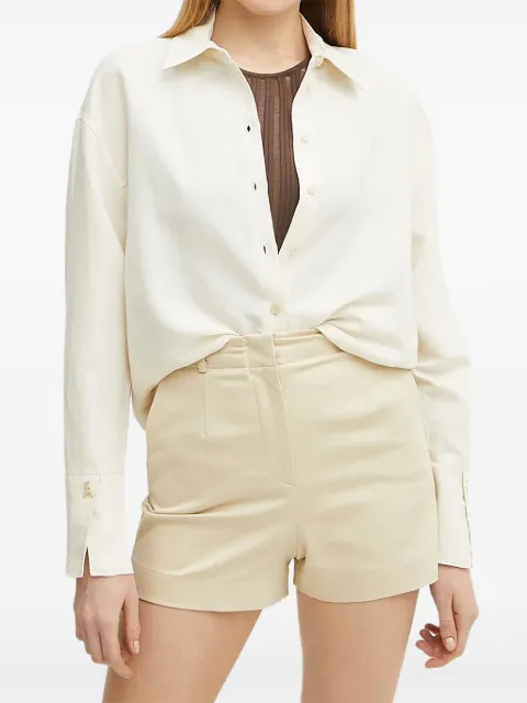 Patrizia Pepe logo-plaque high-waisted shorts