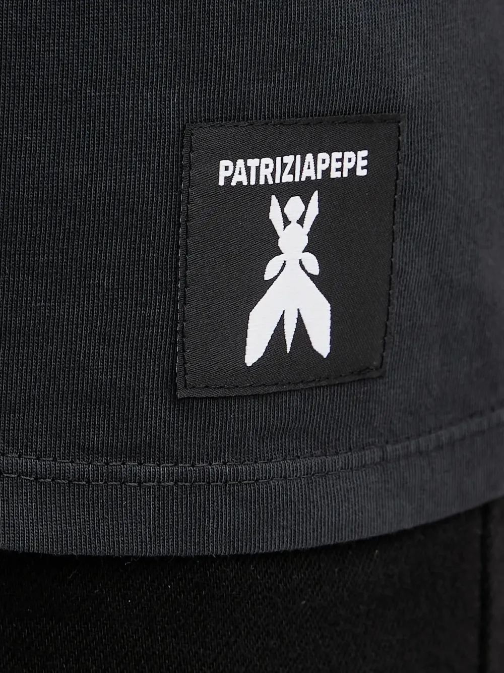 Patrizia Pepe T-shirt met logoprint Zwart
