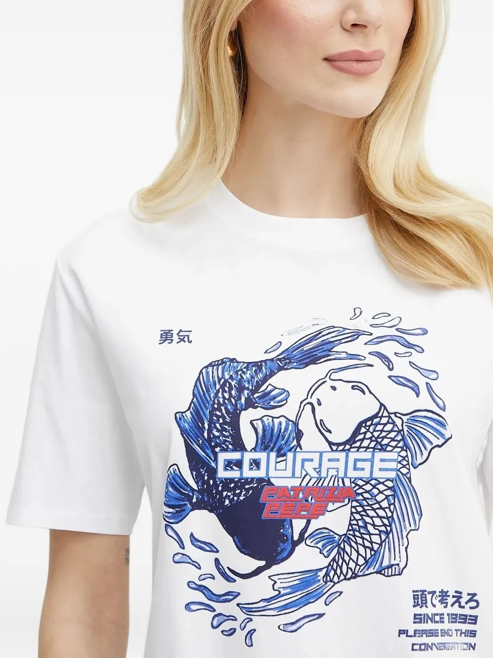 Patrizia Pepe printed crew-neck T-shirt | Camisetas | Image 2