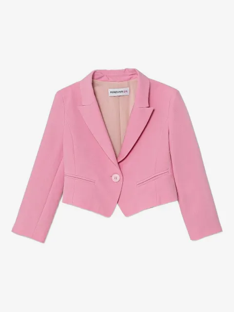 Patrizia Pepe girl cropped single-button blazer