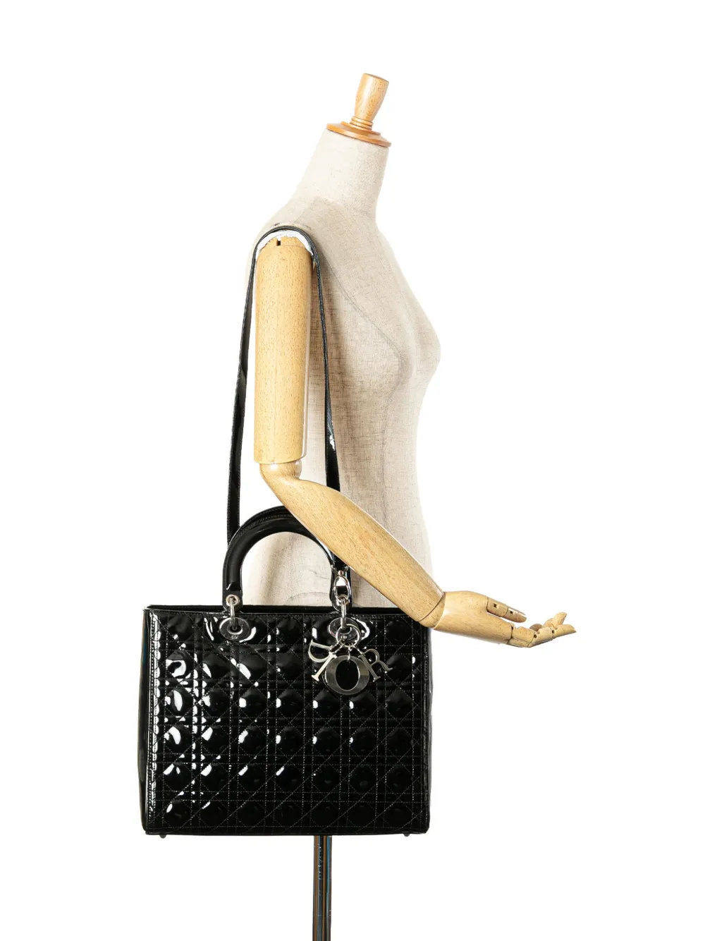 美品・ヴィンテージ【Dior】2009 パテント サッチェルバッグ 美品・ヴィンテージ【Dior】2009 パテント サッチェルバッグ