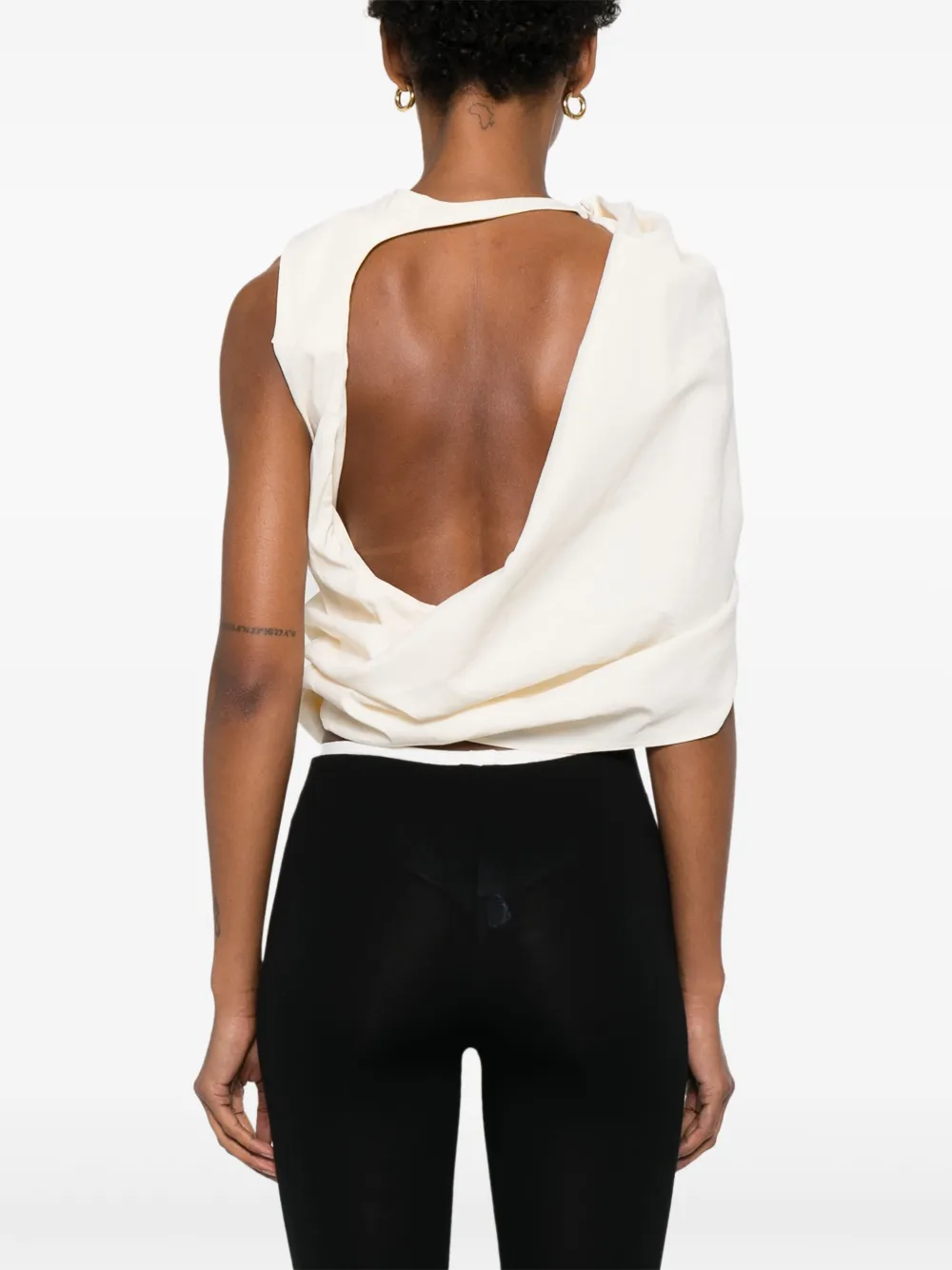 Magda Butrym Gedrapeerde top Beige