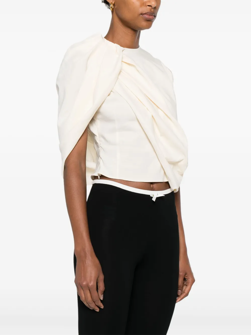 Magda Butrym Gedrapeerde top Beige
