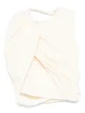 Magda Butrym asymmetric draped top - Neutrals