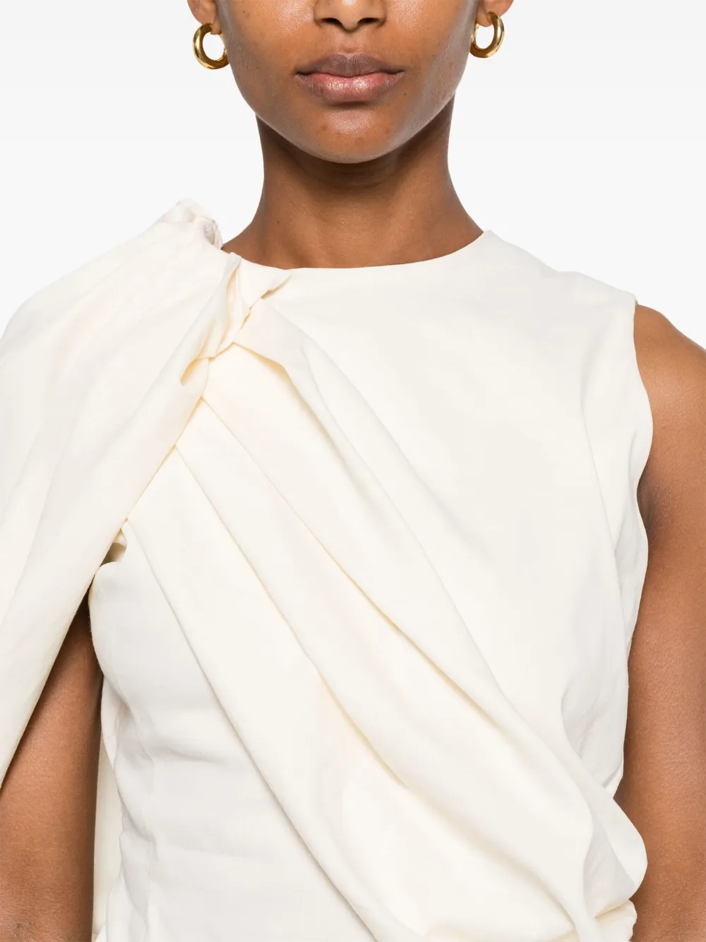 Magda Butrym Gedrapeerde top Beige