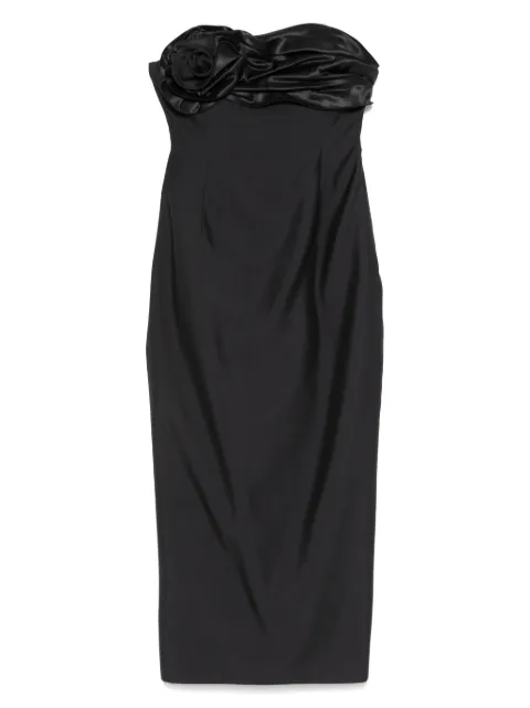 Magda Butrym robe-bustier mi-longue à fronces