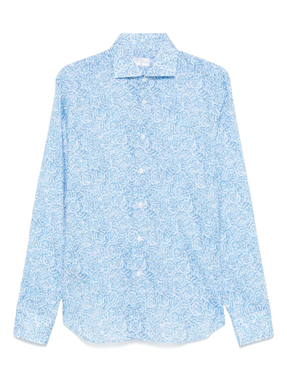 Fedeli floral-print shirt | Blue | Image 1