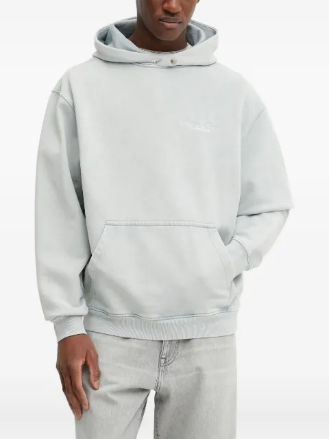 Filling Pieces embroidered-logo hoodie