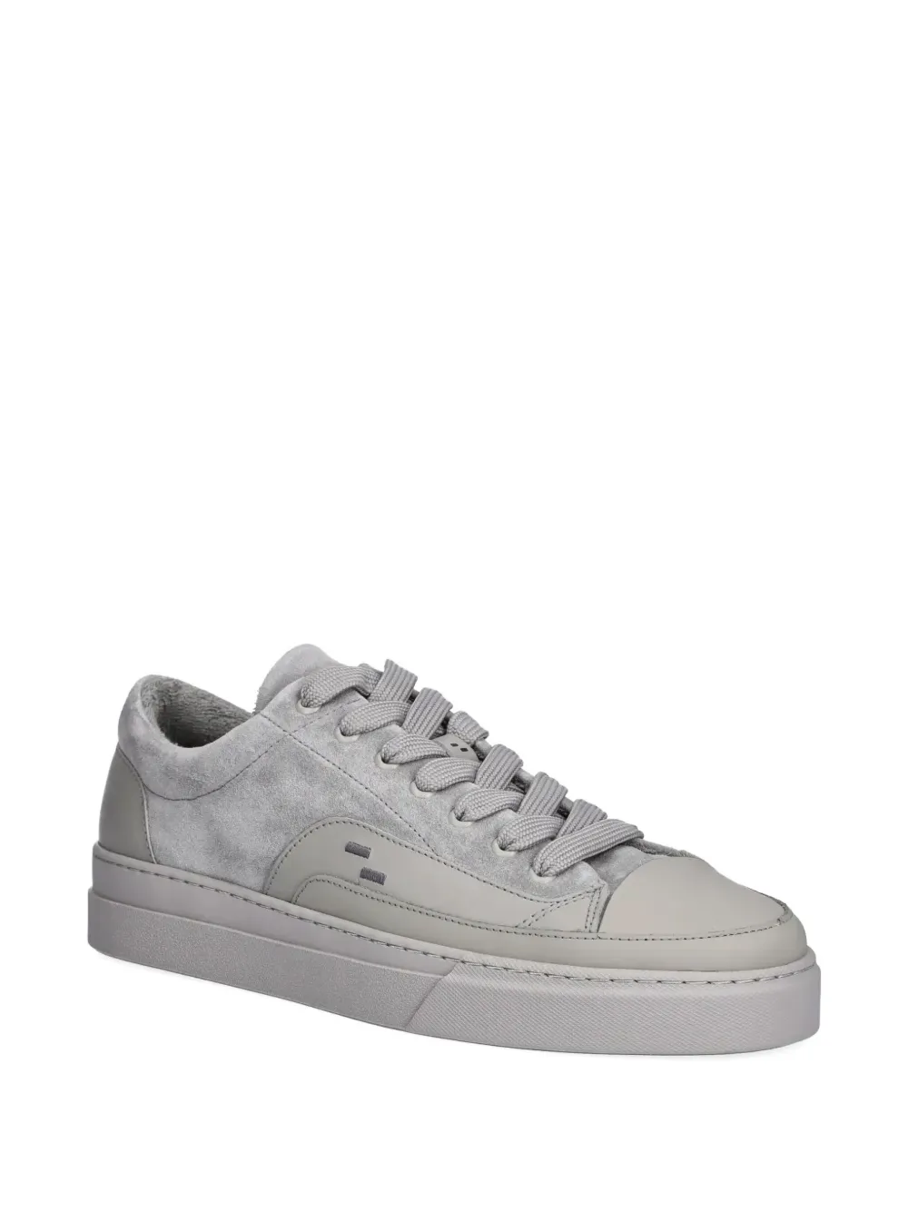 Filling Pieces Riviera Mix suede panelled sneakers Grey