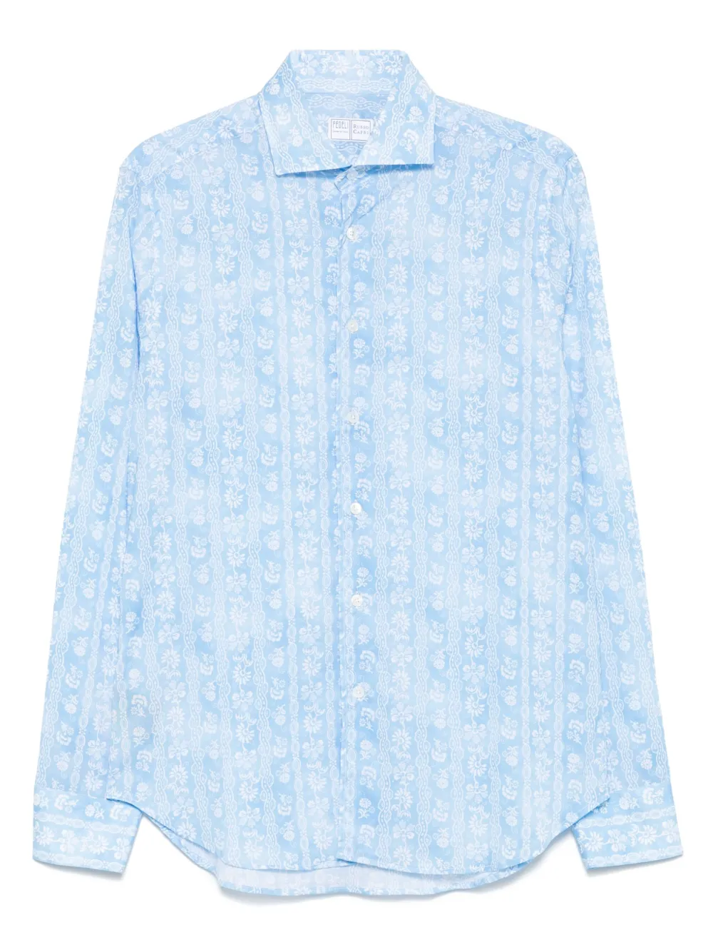Fedeli floral-print shirt | Blue | Image 1