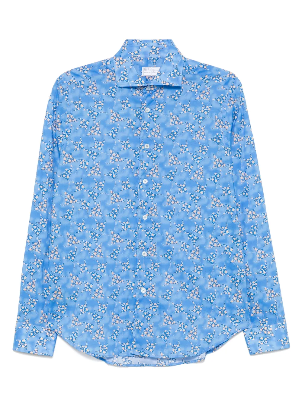 Fedeli floral-print shirt | Blue | Image 1