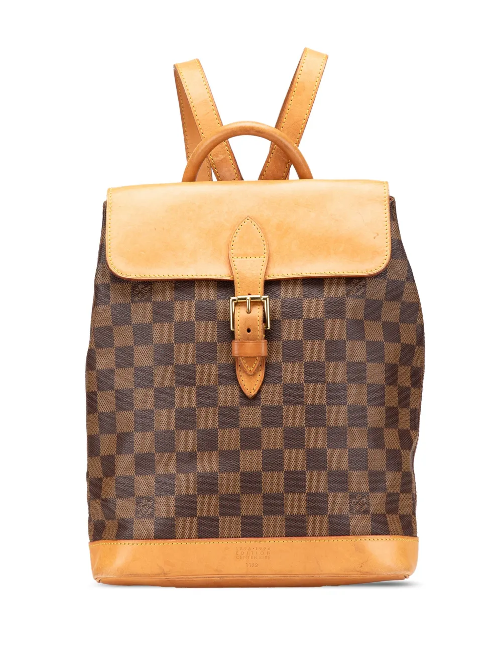 Louis Vuitton Pre-Owned 1996 ダミエ エベヌ アーレクイン ソーホー バックパック - ブラウン Louis Vuitton Pre-Owned 1996 ダミエ エベヌ アーレクイン ソーホー バックパック - ブラウン