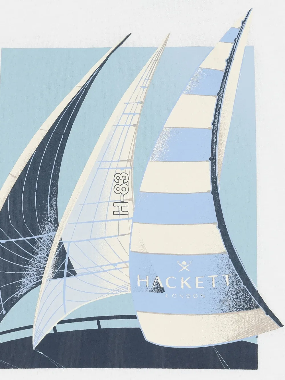 Hackett Kids T-shirt met print Wit