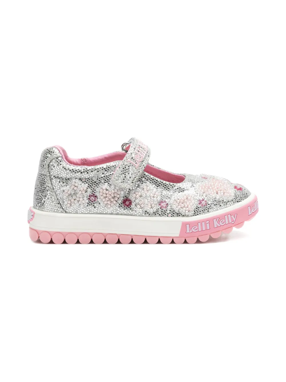 Lelli Kelly bead-embellished ballerina shoes - Zilver