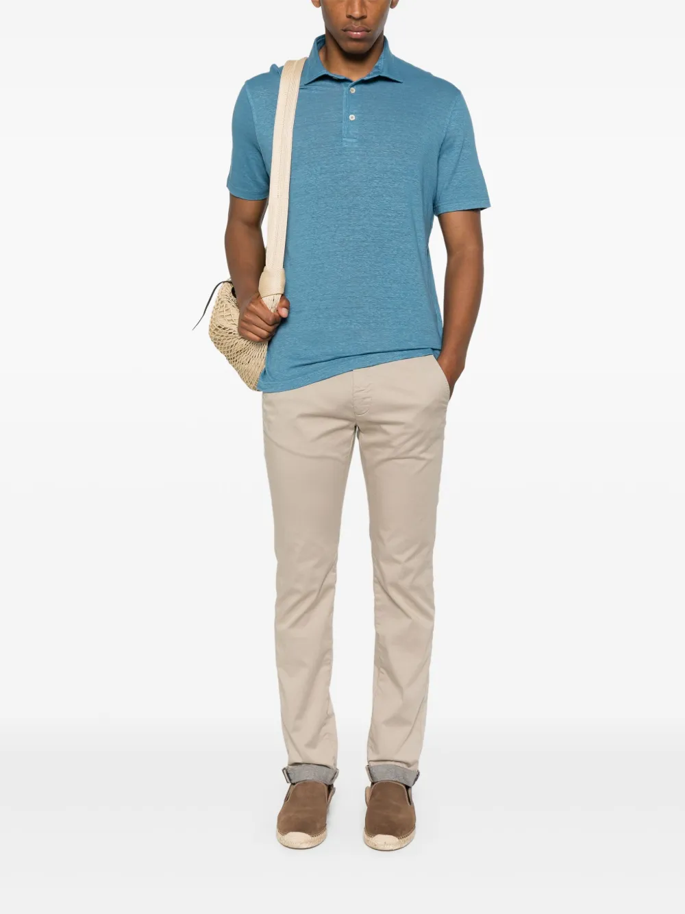 Fedeli short sleeve polo shirt - Blauw