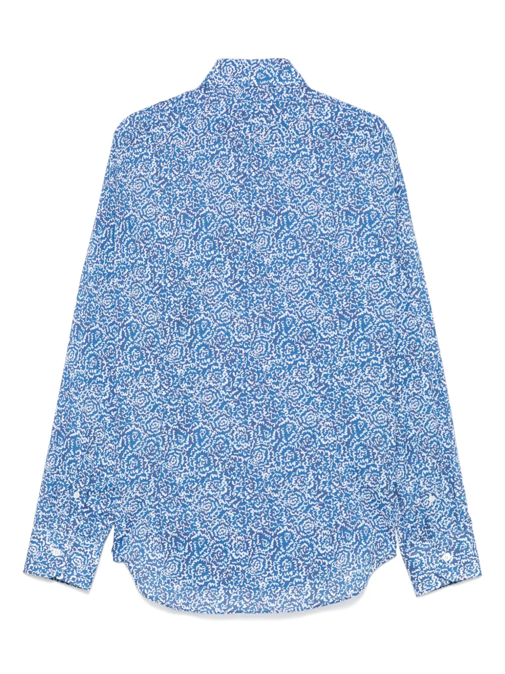 Fedeli floral-print shirt - Blauw