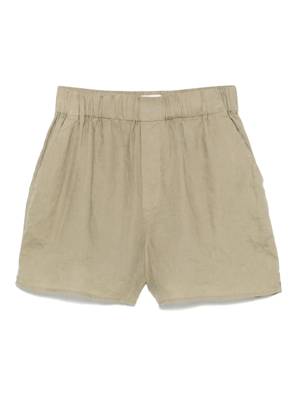 Closed Linnen shorts Groen