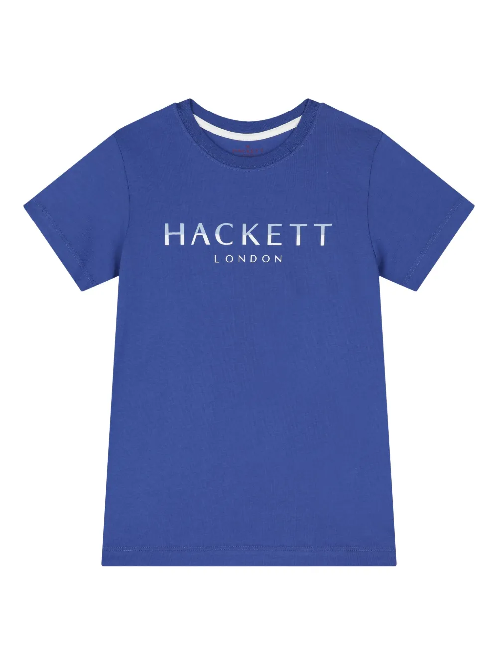 Hackett Kids logo-print T-shirt Blauw