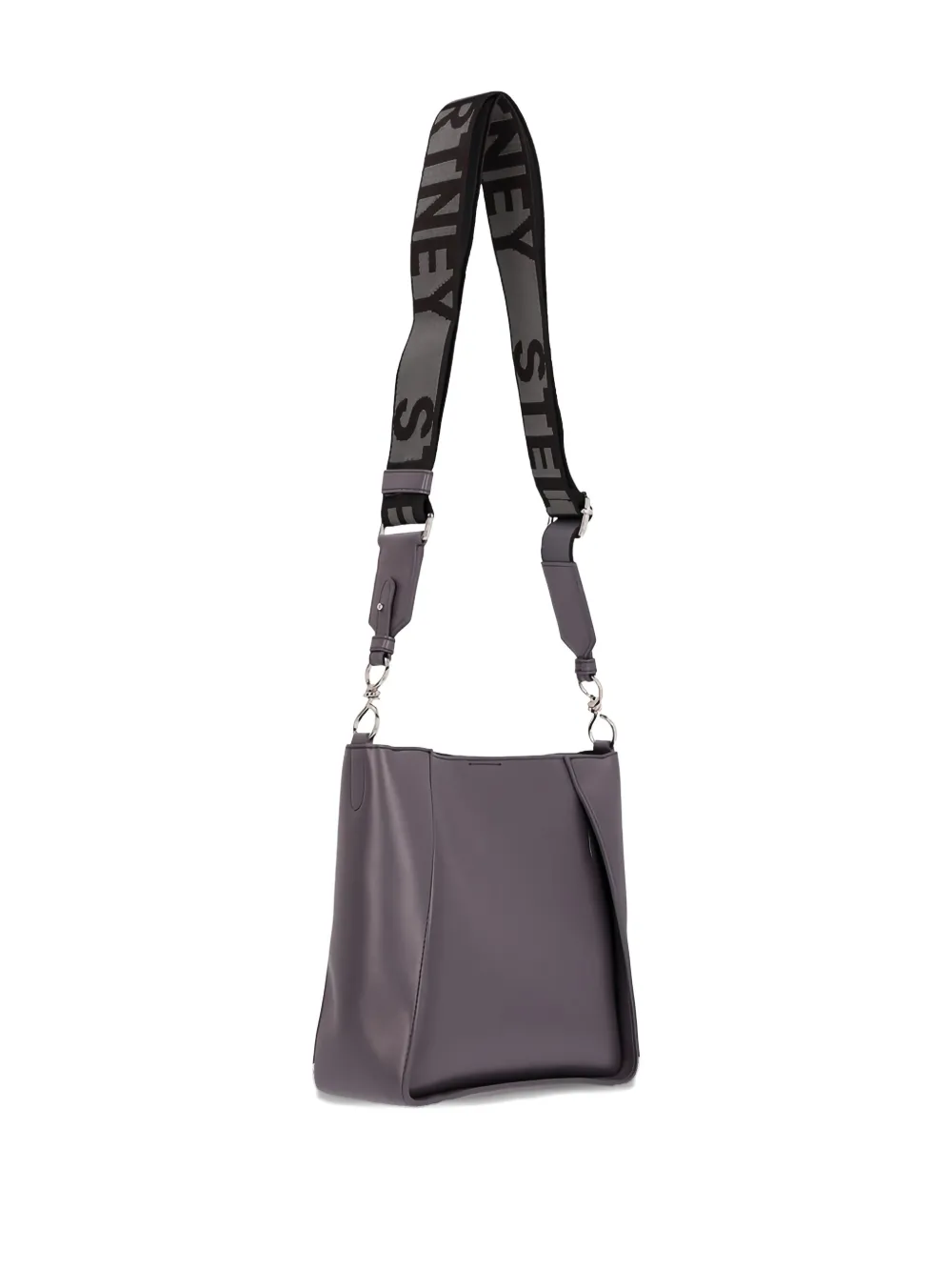 Stella McCartney circular-logo crossbody bag - Bruin