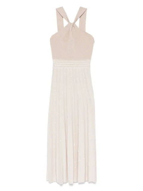 D.Exterior vestido midi de tejido fino